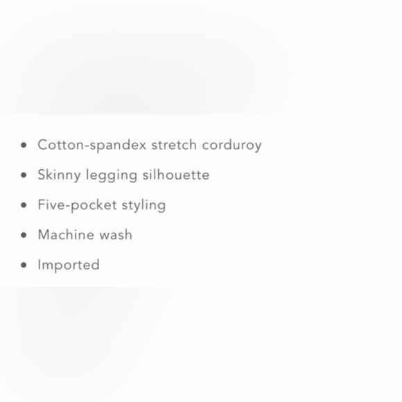 Pilcro & The Letterpress Serif Corduroy Skinnies 26 - Picture 2 of 7